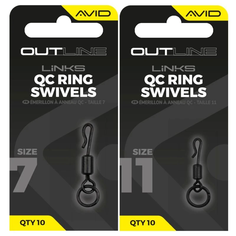 Avid Carp Outline QC Ring Swivels